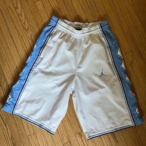 Authentic North Carolina Jordan Basketball Shorts